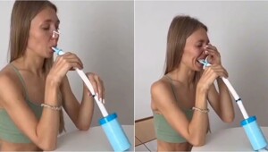 Муж сорвал дыхательную тренировку жены