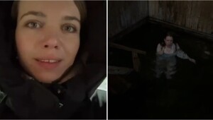 Приключения француженки в России: купель в минус 23