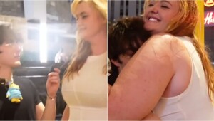 Парень на улице встретил необычную австралийку