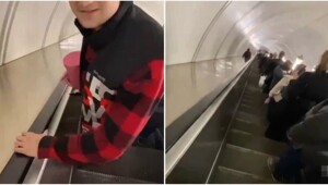 Экстремальный спуск в метро