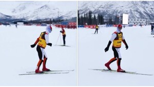 Лунная походка на лыжах