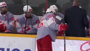 Провокационная надпись появилась рядом с фамилией хоккеиста во время трансляции