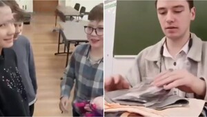 Школьники подарили учителю костюм Чжун Ли из Genshin Impact