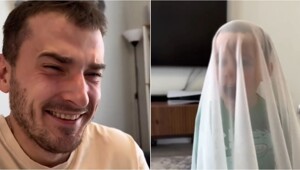 Отец года: мужчина превратил  тюль в «волшебную мантию» для сына