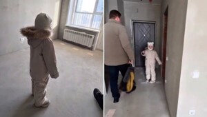 Реакция девочки на новую квартиру