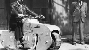 Экспериментальный французский гусеничный «Трактор-цикл»