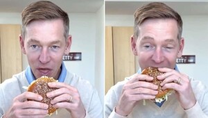 Глава McDonald's попытался съесть собственный бургер на камеру