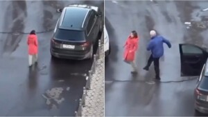 В Москве пьяная женщина ломала зеркала машин