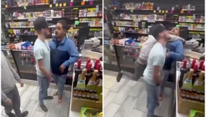 Заслуженная порка после подлого удара