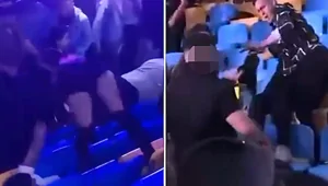 Женщину швырнули за волосы с трибуны во время массовой драки на концерте