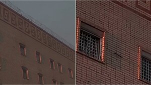 Жительница Казани засняла, как заключённые передают мелкие предметы через носок и верёвку