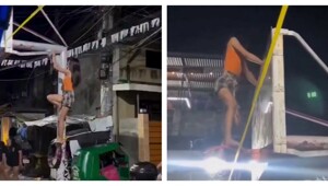 Эффектное завершение вечера филиппинки