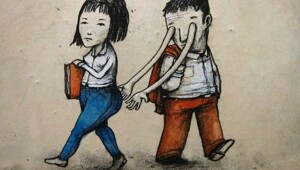 Большая тарелка улыбатора