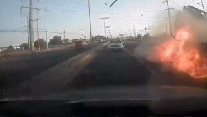 Взрыв гранаты в машине