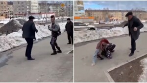 Мужчина напал на панка