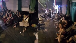 Во Вьетнаме мужчина оказался в центре внимания уличных секс-работниц