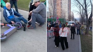 В Москве самокатчица покалечила пенсионера