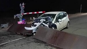 Попытка проскочить ЖД переезд
