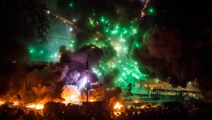 Уличные беспорядки в Киеве