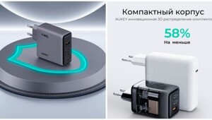 Сетевые зарядные устройства от Aukey