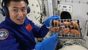Китайцы первыми в мире приготовили куриные крылышки на орбите