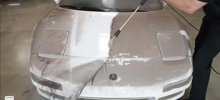 "Залипательное" видео с мойкой Acura NSX, которая за 22 года стоянки вся покрылась плесенью