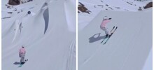 Эффектный трюк с участием дрона