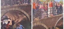 Любителям кататься на лодках в Амстердаме нынче несладко