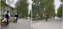 "Синхронисты" на питбайках