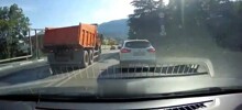 Встреча двух "баранов" на серпантине