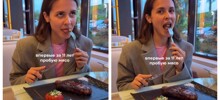 Девушка впервые за&nbsp;11 лет пробует мясо