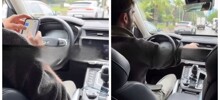 В Сочи таксист показал как проехать пробку, если опаздываешь в аэропорт