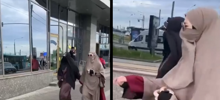 "Стоять, дамы в пододеяльниках!":  женщина устроила слежку за дамами в никабах