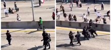 Задержание самокатчика в Лос-Анджелесе