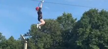Девушка сорвалась с зиплайна в Башкирии