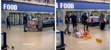 В магазине муж опрокинул тележку с продуктами, так как решил, что жена купила слишком много