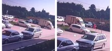 Девушка залезла в&nbsp;неуправляемый грузовик и остановила его