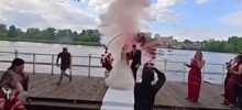 Взрыв пиротехники на свадьбе  в Подмосковье
