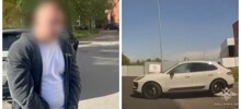 В Петербурге мужчина на Porsche устроил гонки с полицией и стрельбой из-за груза