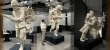 Скульптура советского солдата разлетающегося на письма с фронта⁠⁠