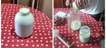 Мужик выжал максимум из банки молока