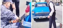 В&nbsp;Москве росгвардейцы помогли жениху, чья «Волга» заглохла по&nbsp;пути на&nbsp;свадьбу