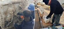 Археологи обнаружили древний саркофаг с изображением выпивающего Геркулеса