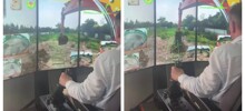 Экскаваторщик работает на удалёнке