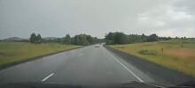 Обгонять на мотоцикле в дождь было очень плохой идеей