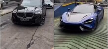Разгрузка автомобилей в порту Владивостока