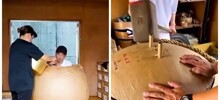 Как делают огромные фейерверки в Японии