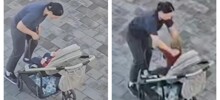 Женщина швырнула ребёнка в коляску и ударила его
