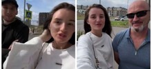 В Питере к девушке на улице пристал незнакомец из-за того, что та была в лосинах — наличие мужа его не смутило