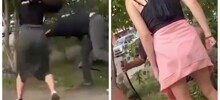 Девушки избили мужчину, который подглядывал за ними